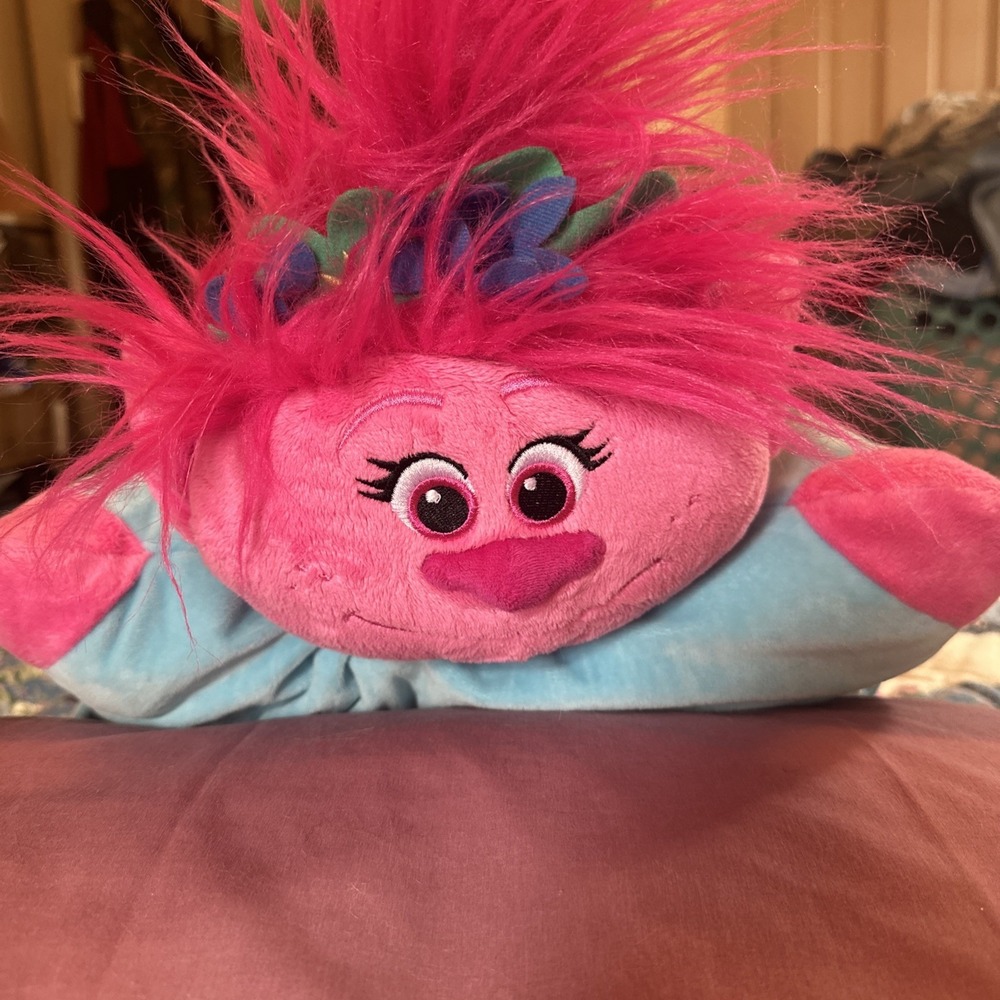 Trolls 2021 World Tour pillow pet Poppy stuffed animal plush toy  Dreamworks 16"